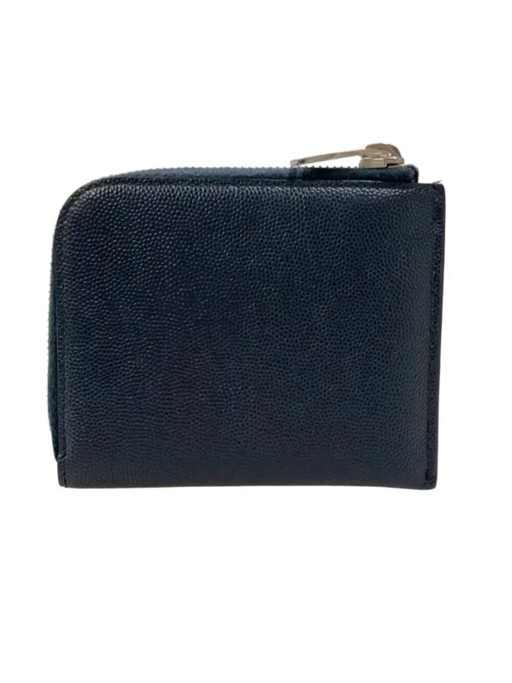 Saint Laurent L-shaped Zipper Wallet Leather